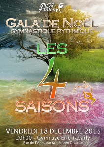 Affiche Gala de Noel 2015 - Les 4 saisons