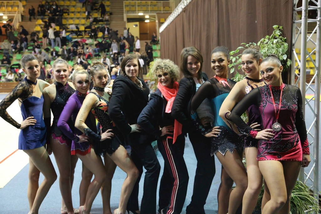 Elodie, Celia, Annaelle, Alice, Gaelle, Leïla, Amandine, Gabrielle, Camille & Adeline Critérium & Préfédérales Senior, Coach & Juges!