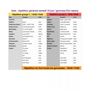 Répétition Du Gala 2016