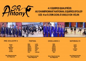 Qualifiées France Equipe 2016 UFOLEP